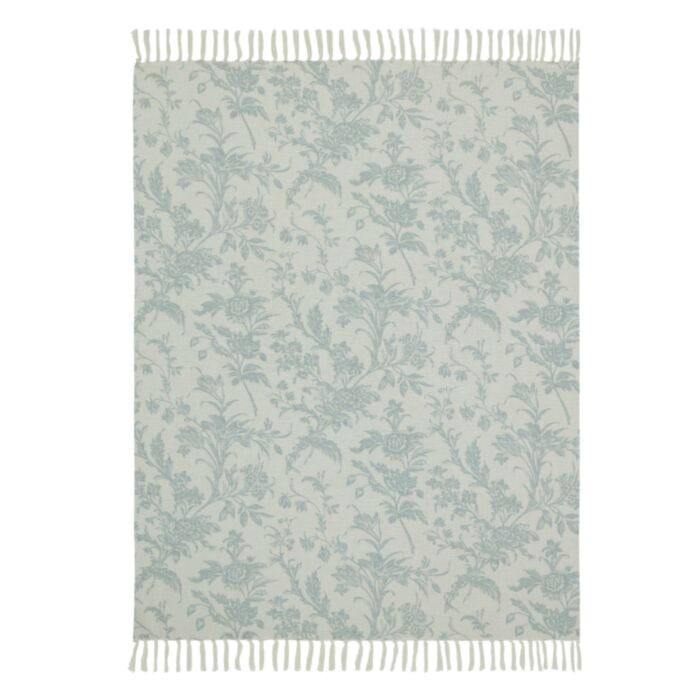 Laura Ashley Lloyd Dark Duck Egg Throw