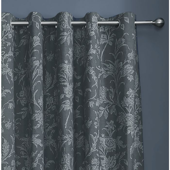 Laura Ashley Lloyd Midnight  Ready Made Curtains