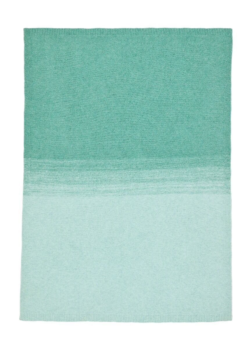 Bluebellgray Lochside Knitted Atlantic Green 130x170cm Throw