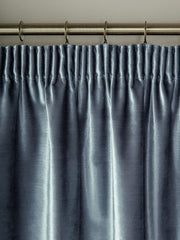 Laura Ashley Loretta Dark SeaSpray Pencil Pleat Curtains