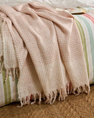 Laura Ashley Lyngate Plaster Pink 130x170cm Throw