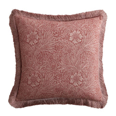 William Morris At Home Marigold Brick Pink Microfibre 50x50cm Cushion