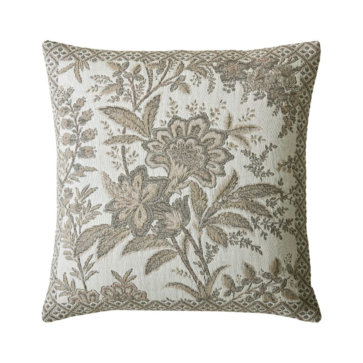 Laura Ashley Marlbrook Jacquard Truffle Microfibre 45x45cm Cushion