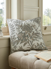 Laura Ashley Marlbrook Jacquard Truffle Microfibre 45x45cm Cushion