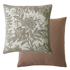 Laura Ashley Marlbrook Jacquard Truffle Microfibre 45x45cm Cushion