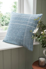 Laura Ashley Mawsley Denim Blue Microfibre 45x45cm Cushion