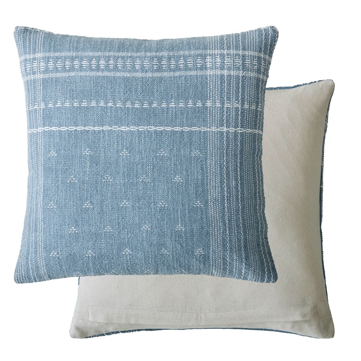 Laura Ashley Mawsley Denim Blue Microfibre 45x45cm Cushion