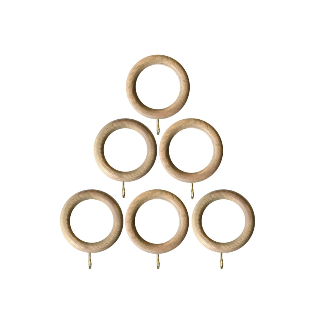 Laura Ashley Mitchell 28mm Eyelet Pole, Washed Oak