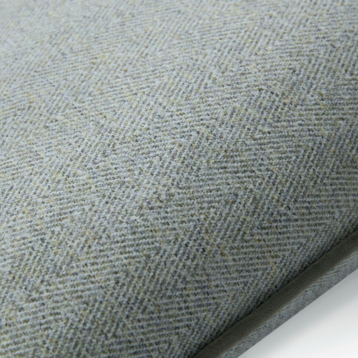 Laura Ashley Milbourne Herringbone Grey Sage 45x45cm Microfibre Cushion