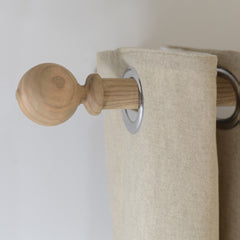 Laura Ashley Mitchell 28mm Eyelet Pole, Washed Oak