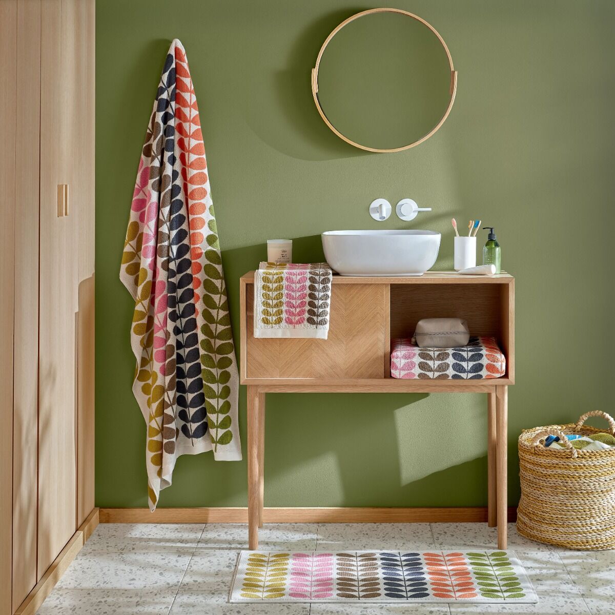 Orla Kiely Multi Stem Auburn Towels