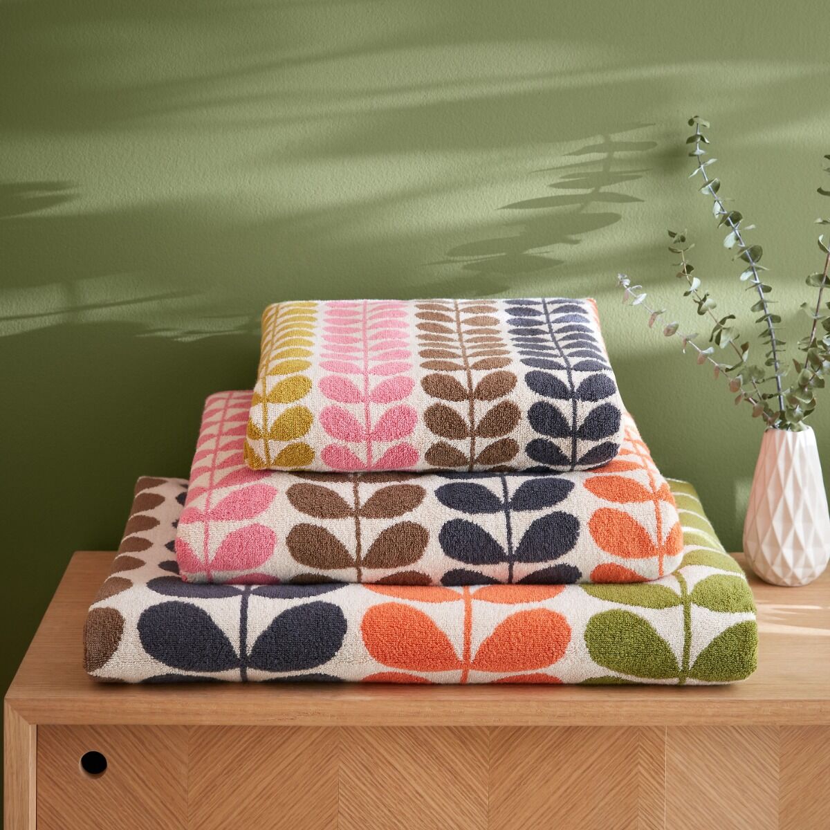 Orla Kiely Multi Stem Auburn Towels