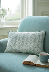 Laura Ashley Norton Sage 30x50cm Microfibre Cushion