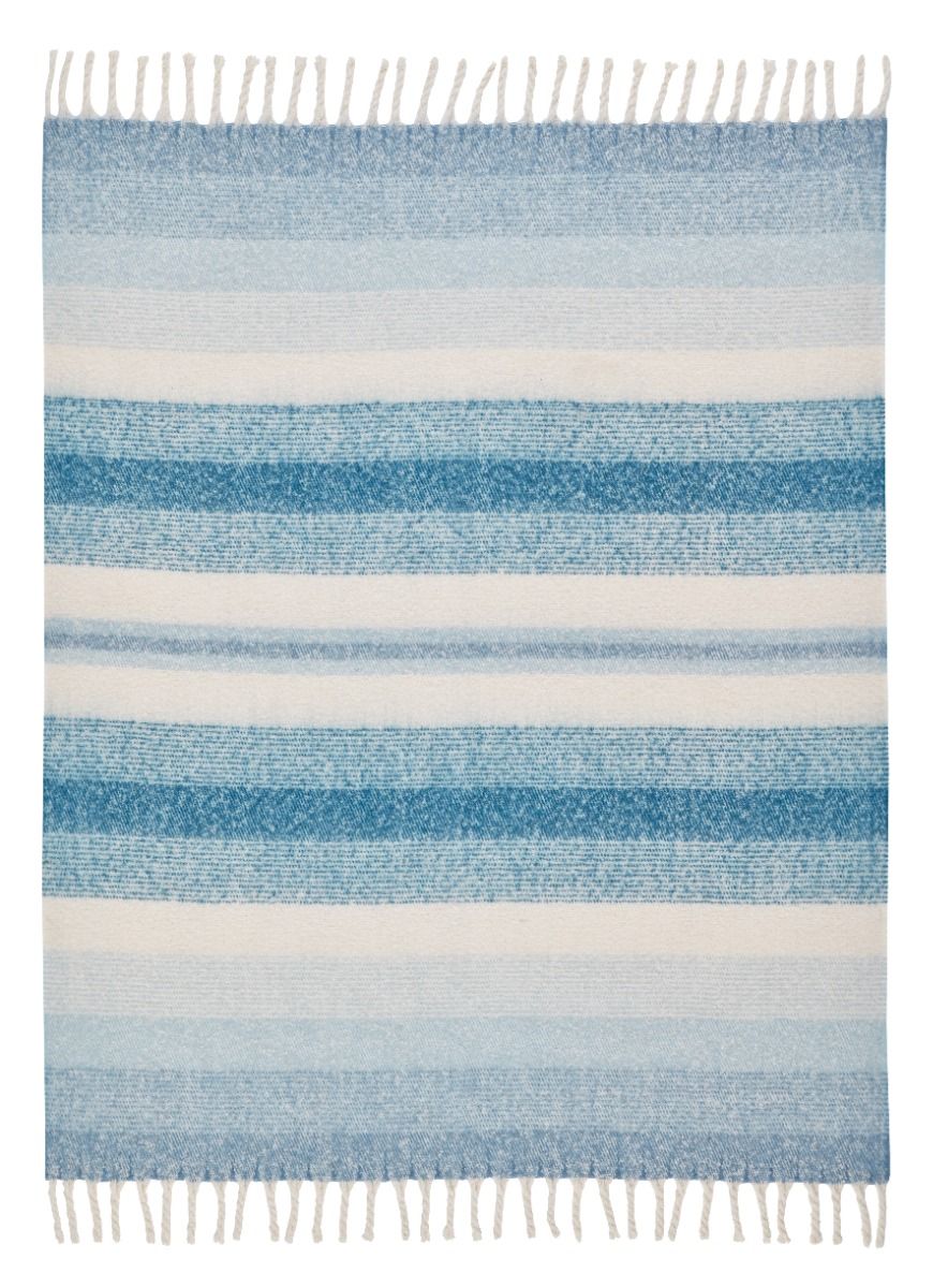 Laura Ashley Ortonby Newport Blue Throw