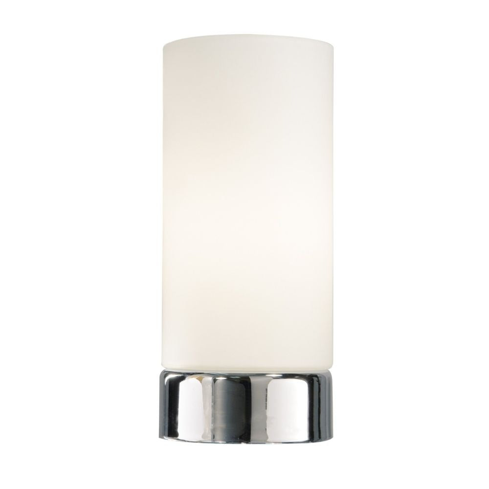 Owen Touch Table Lamp Polished Chrome Opal Glass