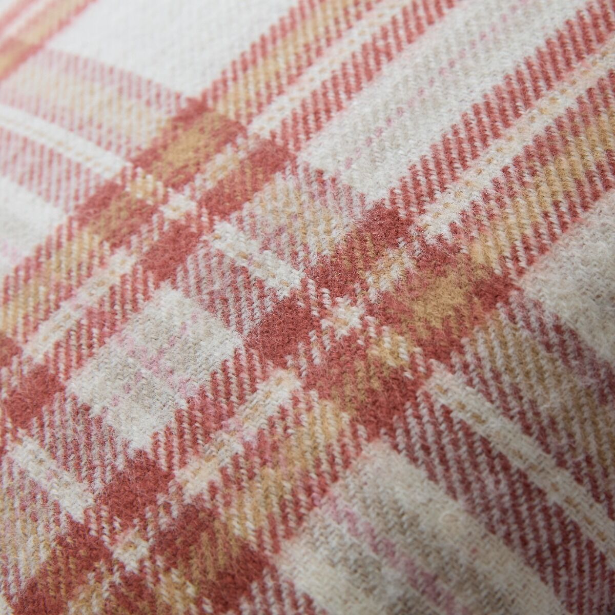 Laura Ashley Padbury Check Russet 45x45cm Microfibre Cushion
