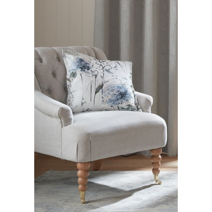 Laura Ashley Pallington Bloom Smoke Blue Cushion 45 x 45cm