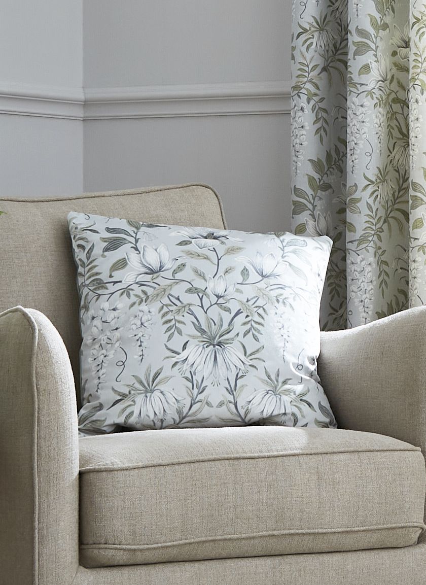 Laura Ashley Parterre Printed Sage  Cushion