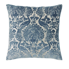 Laura Ashley Peacock Damask Dusky Seaspray Mf 50x50cm Cushion