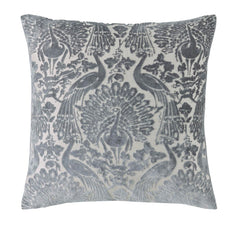 Laura Ashley Peacock Damask Steel Mf 50x50cm Cushion