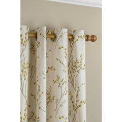 Laura Ashley Pussy Willow Ochre  Ready Made Curtains