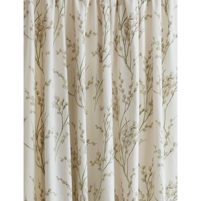 Laura Ashley Pussy Willow Ready Made Pencil Pleat Off White Hedgerow