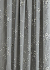 Laura Ashley Pussy Willow Steel Ready Made Curtains Pencil Pleat