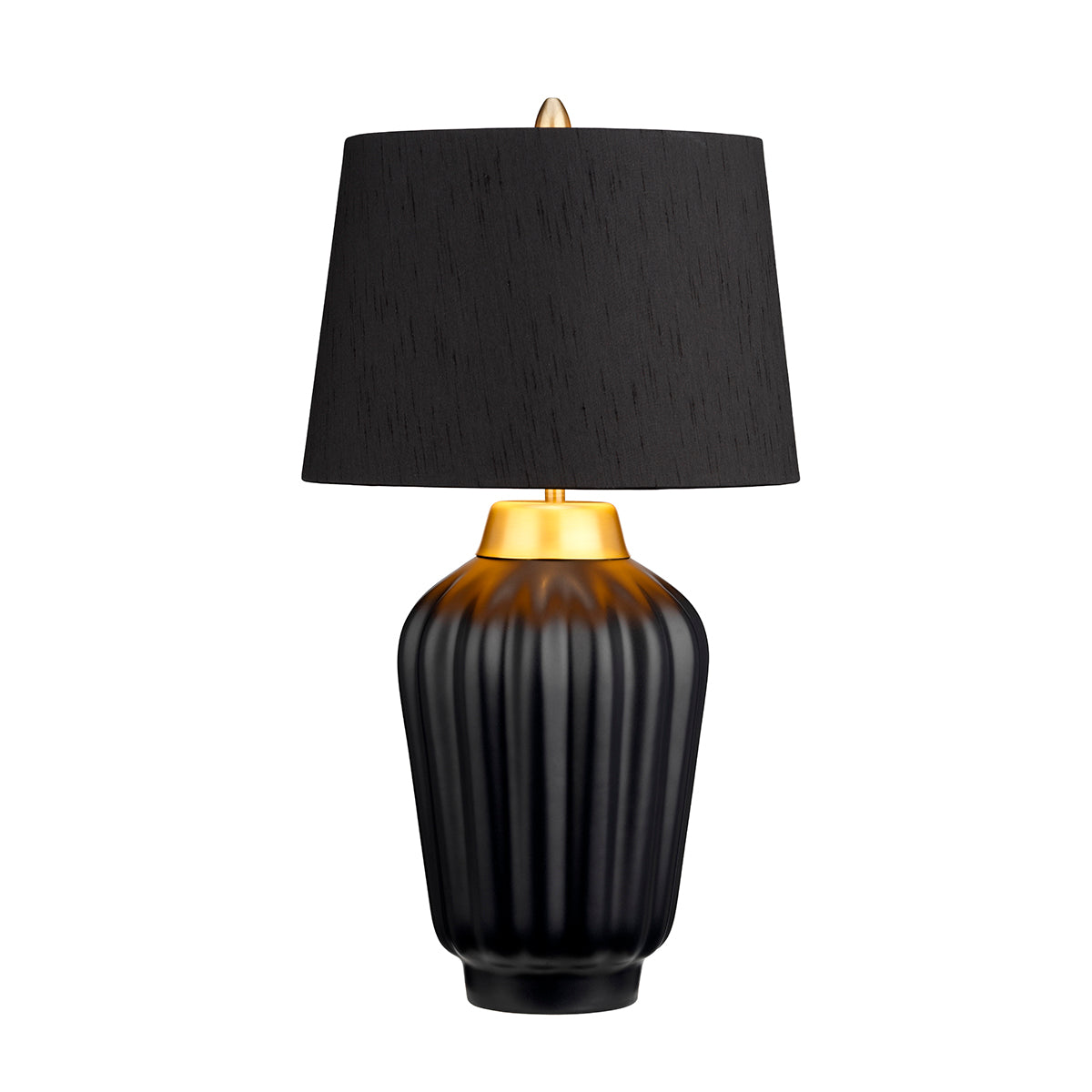Bexley 1 Light Table Lamp - Black & Brushed Brass - Quintiesse Lighting