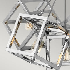 Ensemble 5 Light Pendant - Polished Nickel - Quintiesse Lighting