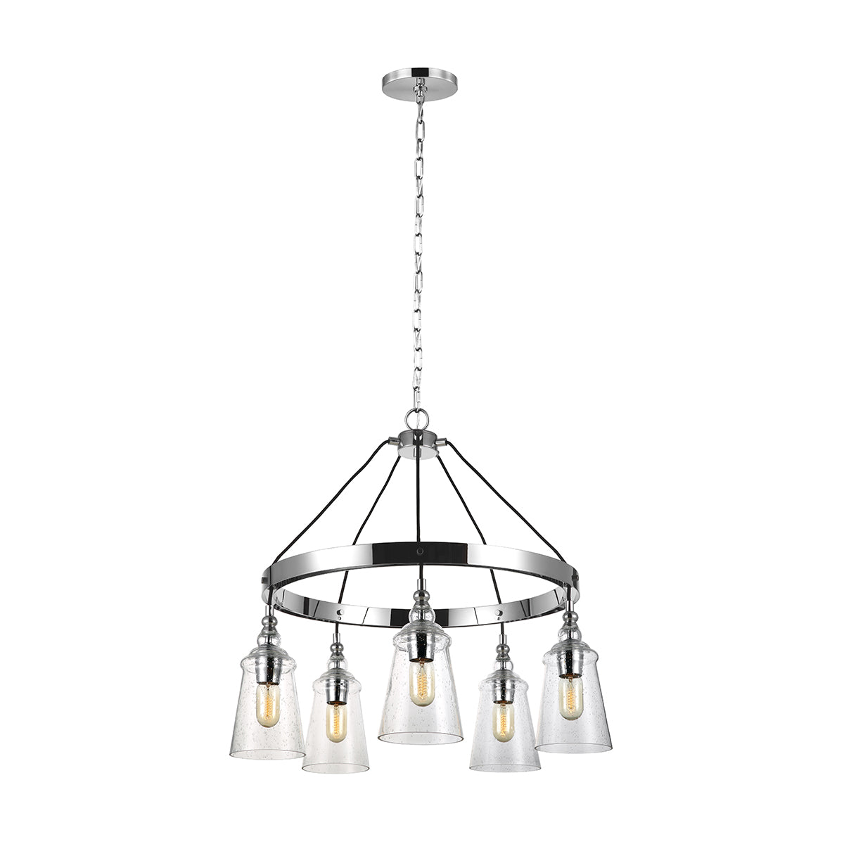 Loras 5 Light Chandelier - Quintiesse Lighting