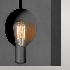 Ludlow 1 Light Wall Light - Brushed Graphite - Quintiesse Lighting