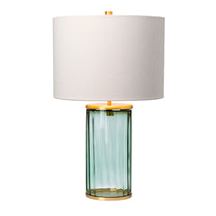 Reno Table Lamp - Green - Aged Brass - Quintiesse Lighting