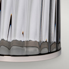 Reno Table Lamp - Smoke - Polished Nickel - Quintiesse Lighting