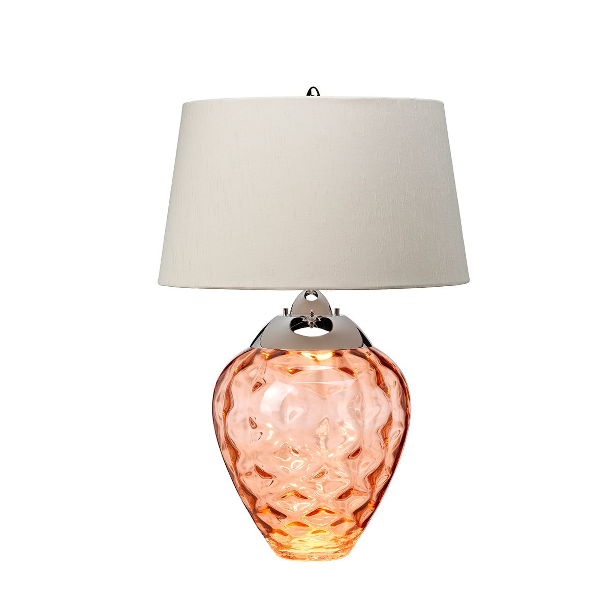 Samara Large Table Lamp - Salmon - Quintiesse Lighting