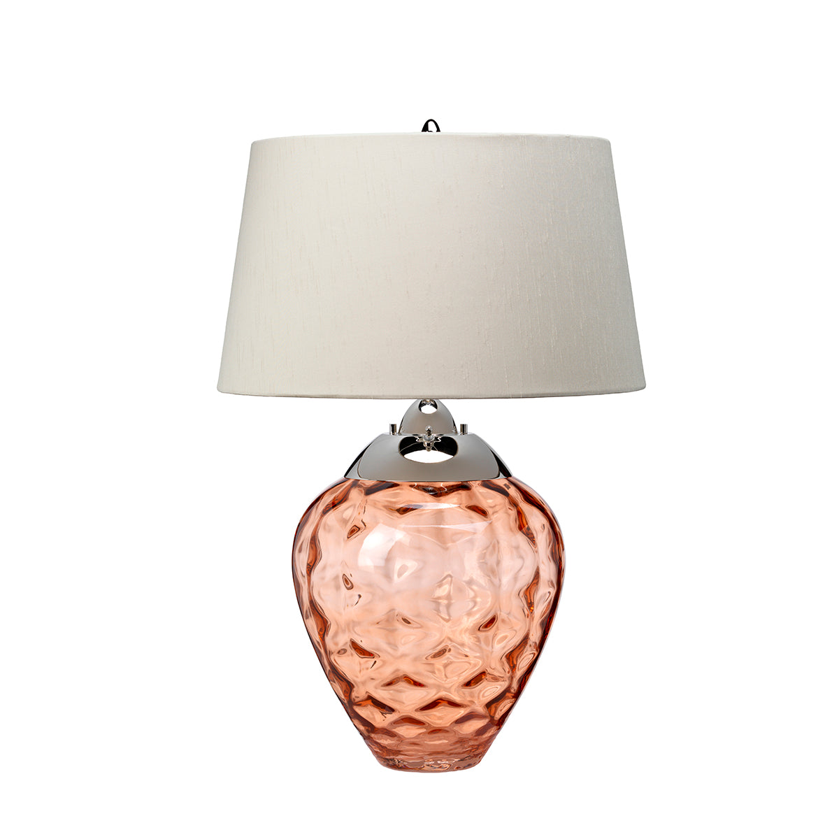 Samara Large Table Lamp - Salmon - Quintiesse Lighting