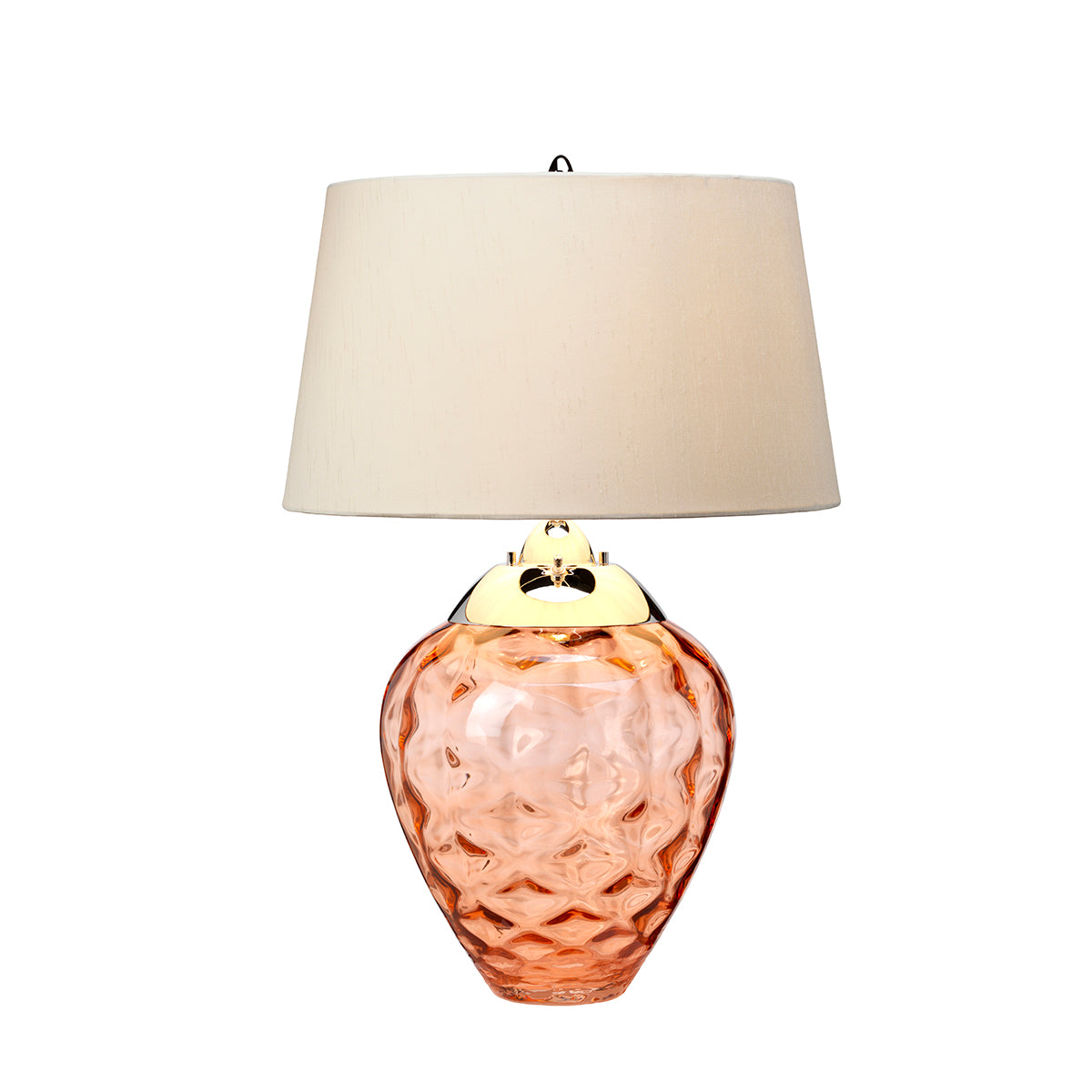 Samara Large Table Lamp - Salmon - Quintiesse Lighting