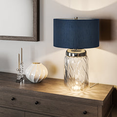 Sola 2lt Large Table Lamp - Breton Shade - Quintiesse Lighting