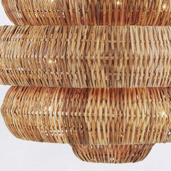 Antibes 9 lt Medium Chandelier - Natural / Khaki Beige