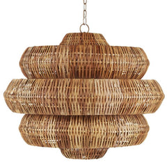 Antibes 9 lt Medium Chandelier - Natural / Khaki Beige