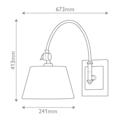 Ashby 1 lt Swing-Arm Wall Light - Oil Rubbed Bronze