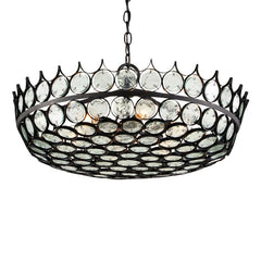 Augustus 6 lt Small Chandelier - Clear / Bronze