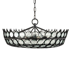 Augustus 6 lt Small Chandelier - Clear / Bronze