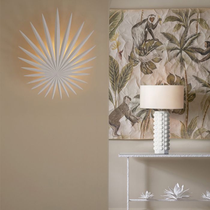 Bismarkia 3 lt Wall Light - Gesso White