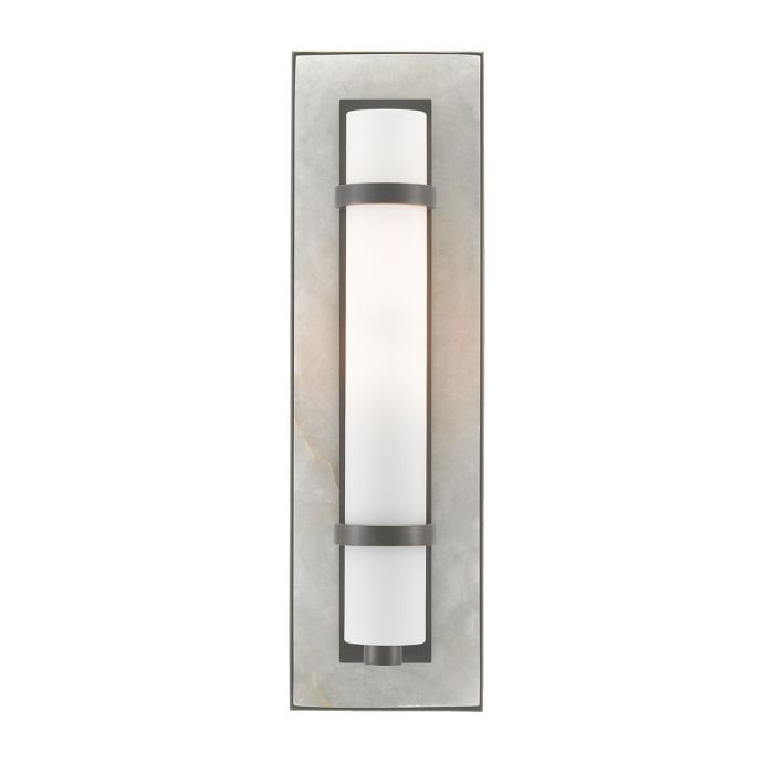 Bruneau 1 lt Wall Light - Natural / White / Oil Rubbed Bronze