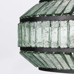 Centurion 6 lt Chandelier - Clear / Satin Black