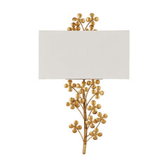 Cloverfield 2 lt Wall Light - Contemporary Gold Leaf / Contemporary Gold