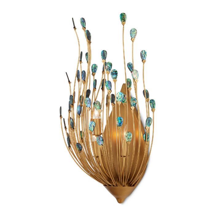 Delphos 3 lt Wall Light - Contemporary Gold / Natural