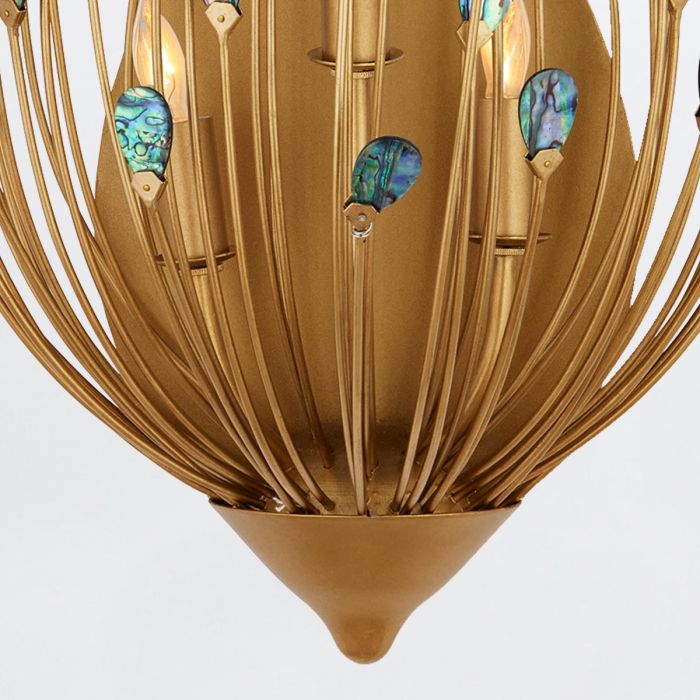 Delphos 3 lt Wall Light - Contemporary Gold / Natural
