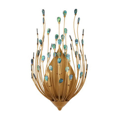 Delphos 3 lt Wall Light - Contemporary Gold / Natural