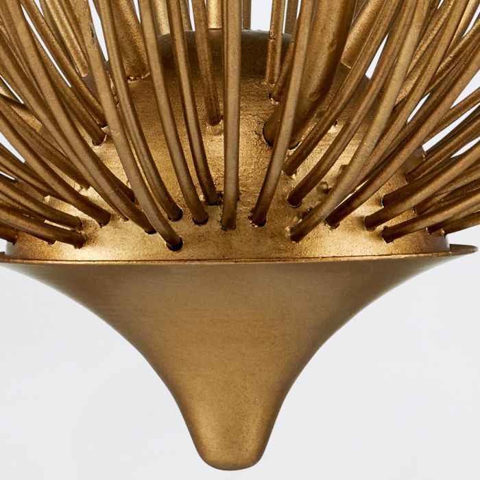 Delphos 6 lt Chandelier - Contemporary Gold / Natural